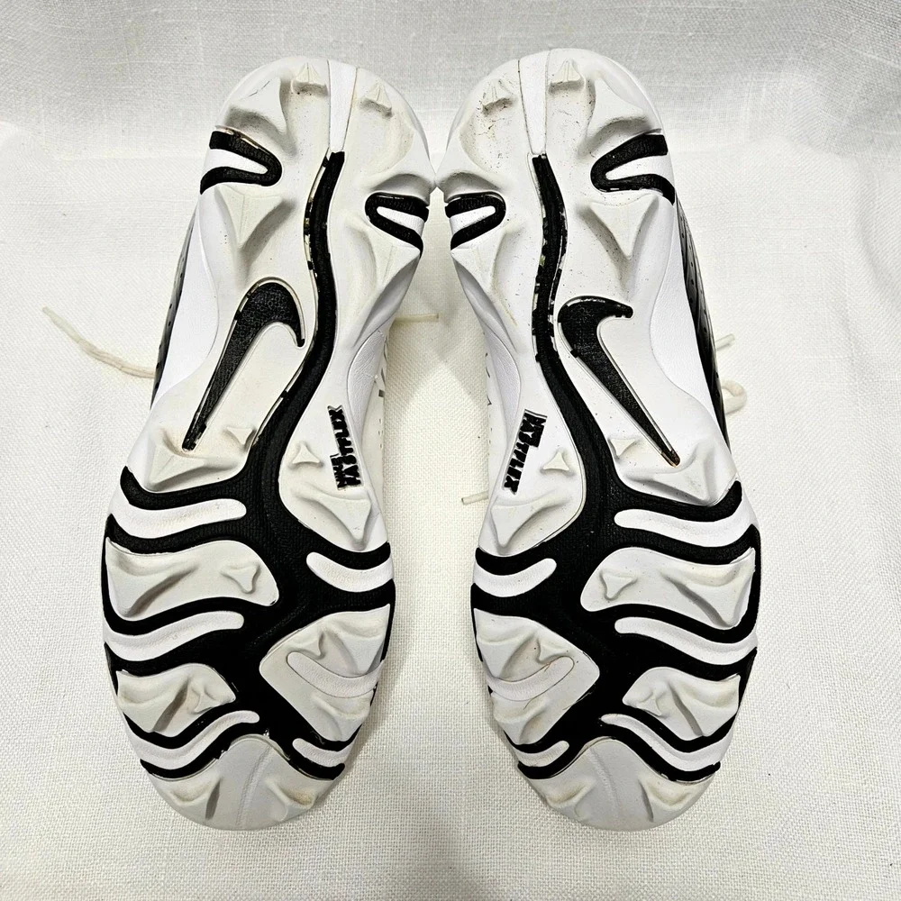 Nike Vapor Ultrafly 4 Keystone Youth 5.5Y Black White Baseball Cleats DA0702-001